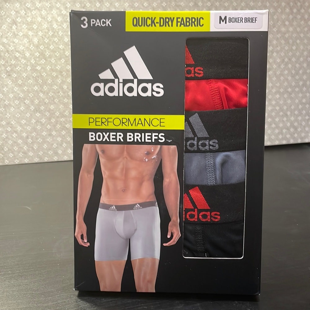 🆕Adidas boxer briefs x3